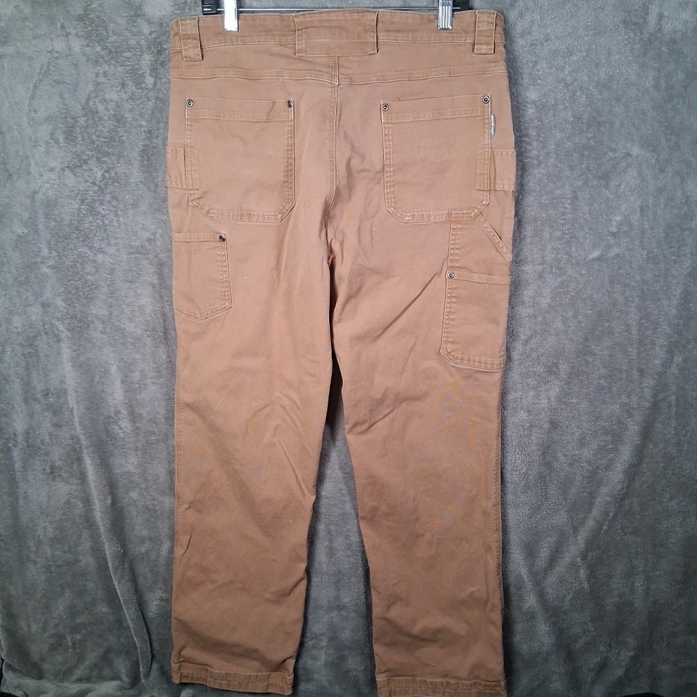 Duluthflex Fire Hose Relaxed Fit Cargo Pants Men 36x32 Brown Heavy-duty Canvas - Picture 4 of 7